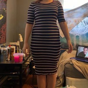Striped T-shirt dress